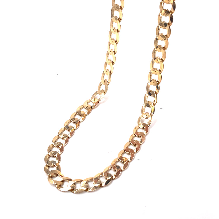 Men’s 9ct Yellow Gold Curb Chain -14.9g