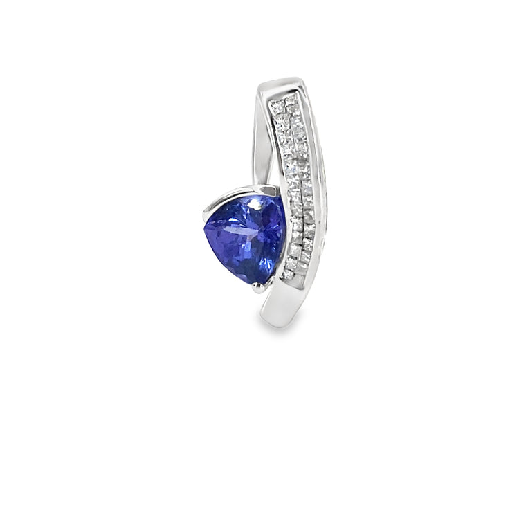 Women’s 18CT White Gold Diamond Tanzanite Pendant