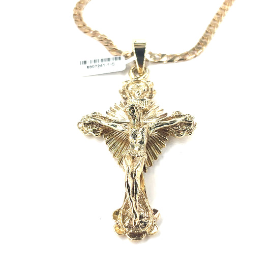 Men’s 9ct Yellow Gold Crucifix Cross - 25.5g