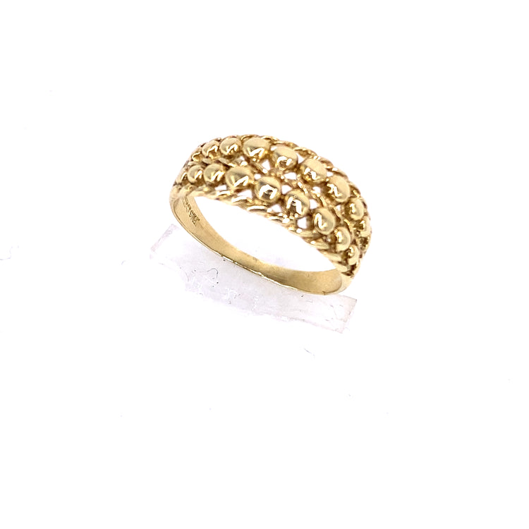 Children’s 9ct Yellow Gold Keeper Ring - 2.2g