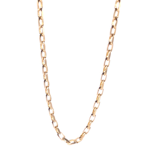 Women’s 9ct Yellow Gold Diamond Cut Belcher Chain - 10g