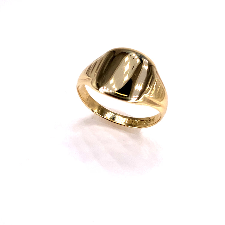 Men’s 9ct Yellow Gold Square Signet Ring - 4g