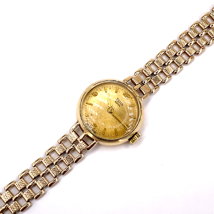 Women’s 9ct Yellow Gold Tudor Vintage Watch - 14.4g