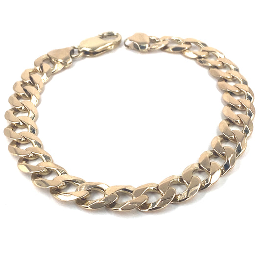 Men’s 9ct Yellow Gold Curb Bracelet - 28.5g