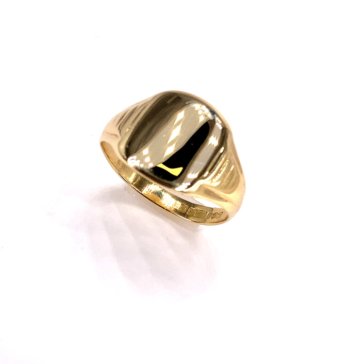 Men’s 9ct Yellow Gold Square Signet Ring - 4g