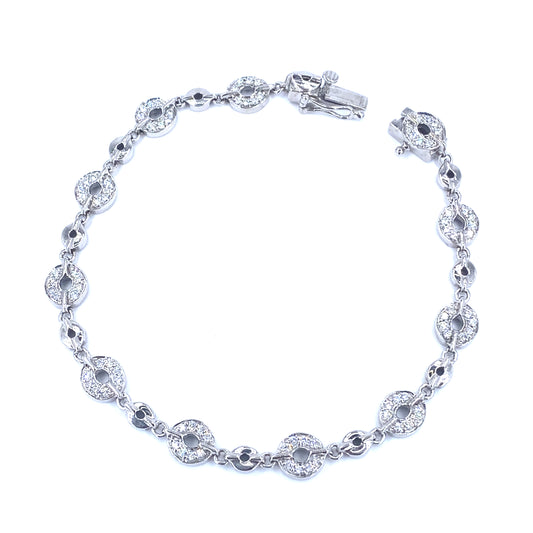 Women’s 14ct White Gold Diamond Bracelet - 0.80ct