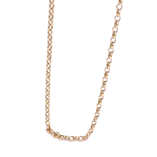 Women’s 9ct Yellow Gold Beclcher Chain - 24” 12.5g