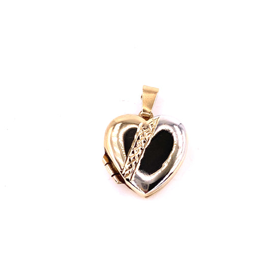 Women’s 9ct Yellow Gold Vintage Heart Locket - 1.7g