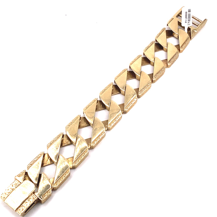 Men’s XL Square Curb Bracelet - 129g