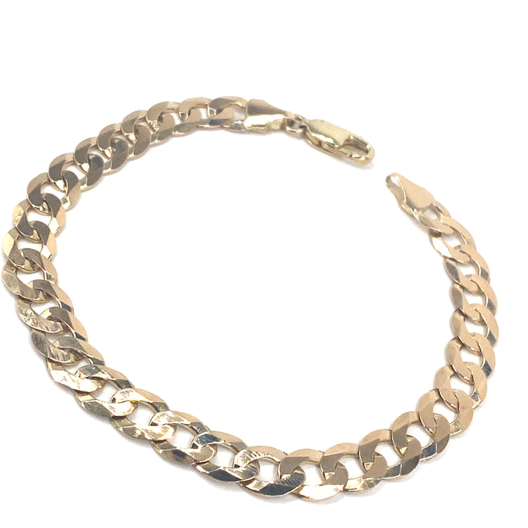 Men’s 9ct Yellow Gold Curb Bracelet - 10.5g