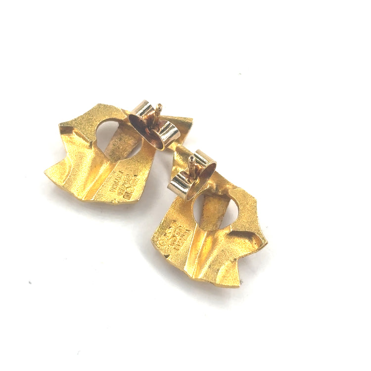 Women’s 14K Yellow Gold Lapponia Earrings - 2.3G