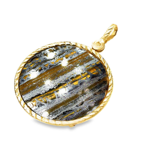 Women’s 9ct Yellow Gold Tiger’s Eye Pendant - 19g