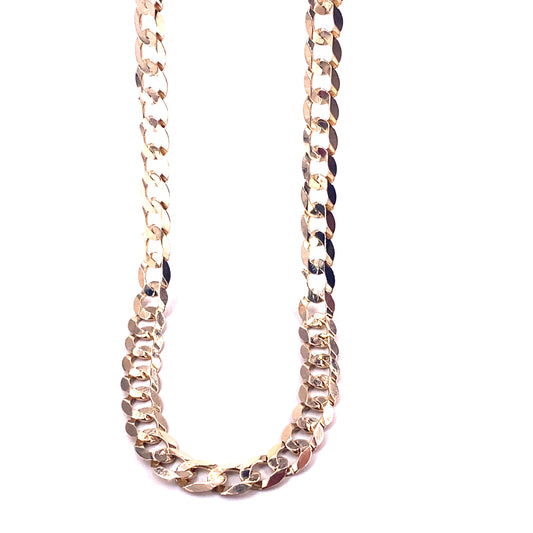 Men’s 9ct Yellow Gold Curb Chain 14.1g 20”