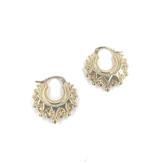 Children’s 9ct Yellow Gold Creole Hoop Earrings - 1.5g