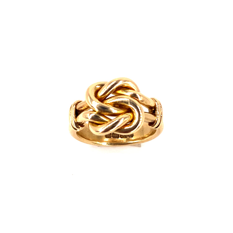 Men’s 18ct Yellow Gold Knot Ring - 16.4g