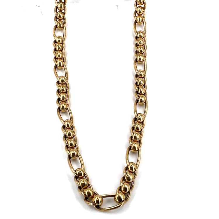 Men’s 9ct Yellow Gold Roller Ball Chain