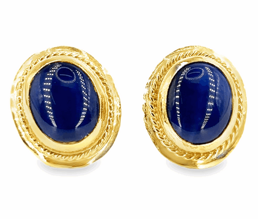 Women’s 18ct Yellow Gold Star Sapphire Set - 12.8g
