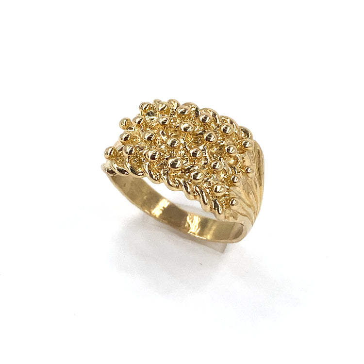 Men’s 9ct Yellow Gold Keeper Ring - 9g