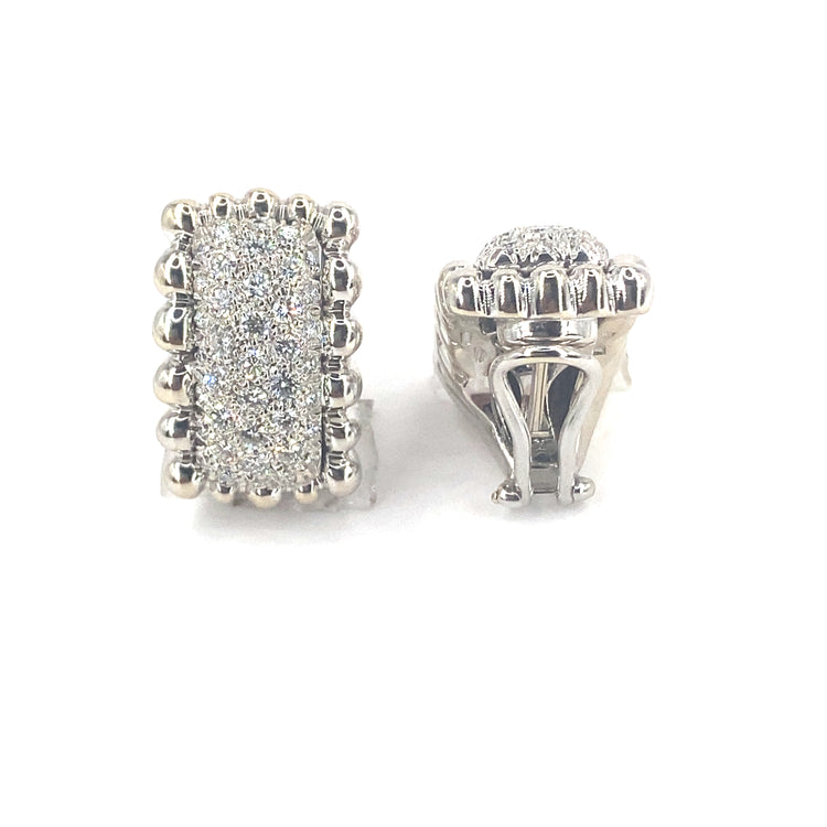 Women’s 18ct White Gold Diamond Earrings - 2cts