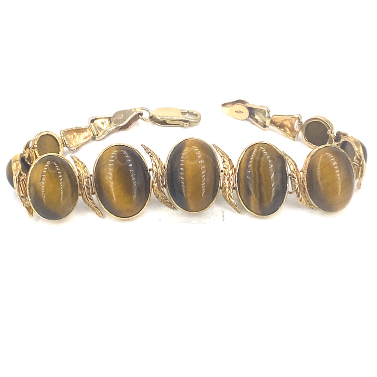 Women’s 9ct Graduated Tiger's Eye Bracelet