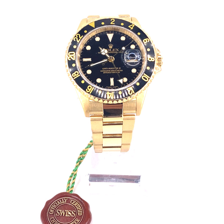 Men’s 18ct Yellow Gold Rolex GMT ll Watch