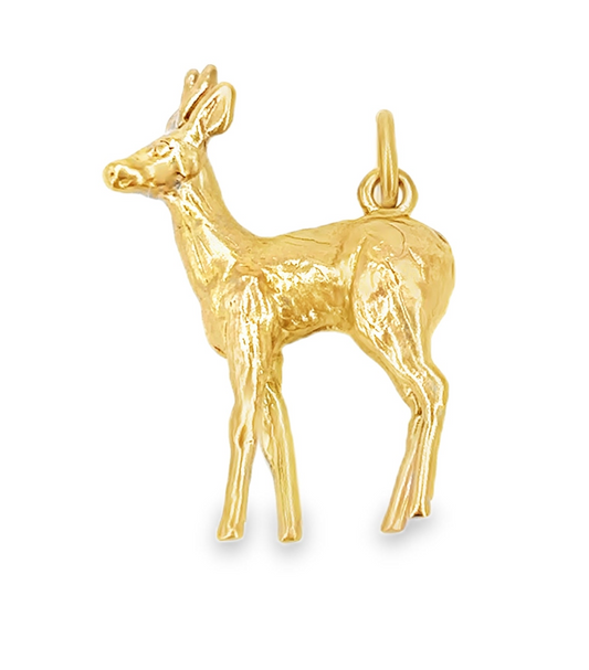 Women’s 9ct Yellow Gold Deer Charm - 1.5g