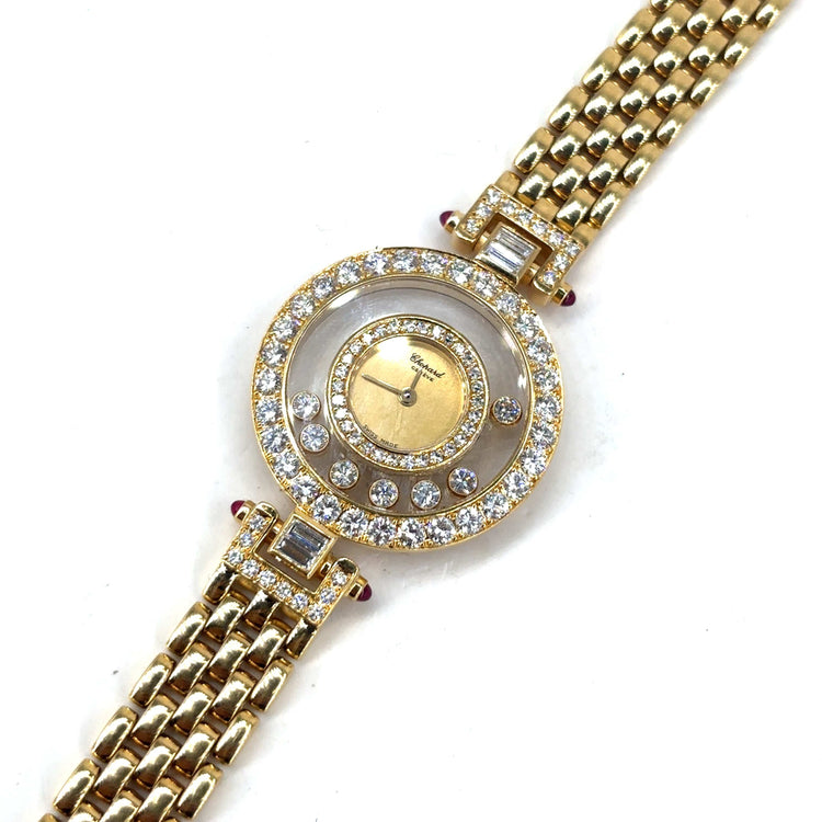 Women’s 18ct Yellow Gold CHOPARD HAPPY DIAMONDS Watch