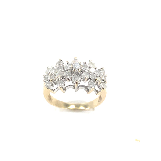 Women’s 10ct Yellow Gold Natural Diamond Ring - 1.25ct