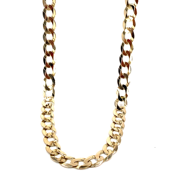 Men’s 9ct Yellow Gold Curb Chain - 26.6g 26”