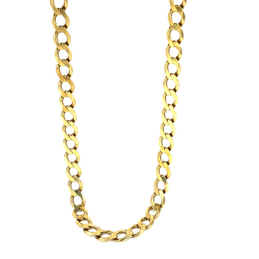 Men’s 9ct Yellow Gold Curb Chain - 24” 36.2g