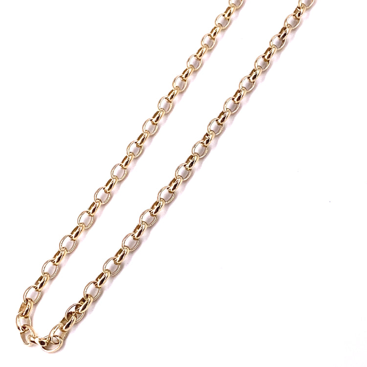 Women’s 9ct Yellow Gold Beclcher Chain - 24” 12.5g