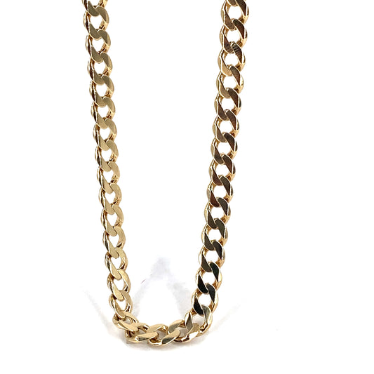 Men’s 9ct Yellow Gold Curb Chain - 35.5g 26”