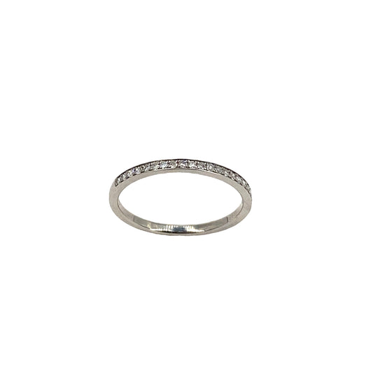 Women’s 18ct White Gold Diamond Half Eternity Ring-0.25ct