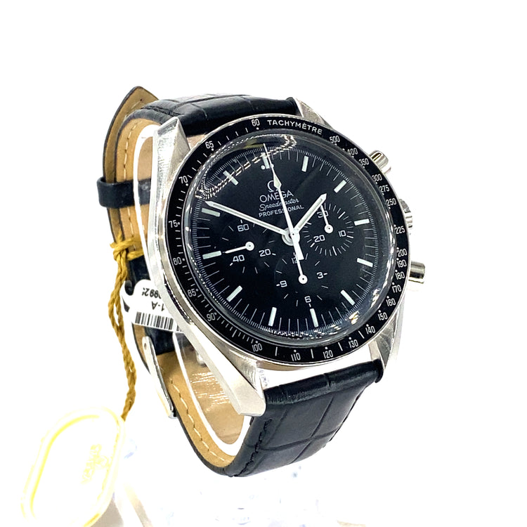 Men’s Omega Speedmaster Professional Moonwatch - Black Leather 38705031