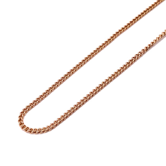 Women’s 9ct Rose Gold Curb Chain. - 2.9g