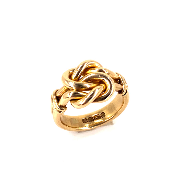 Men’s 18ct Yellow Gold Knot Ring - 16.4g