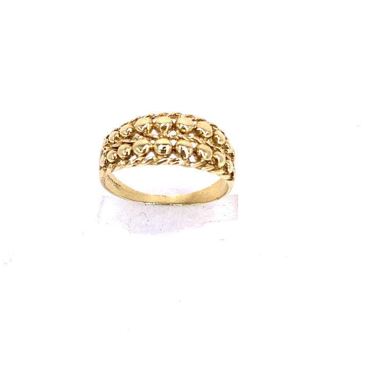 Children’s 9ct Yellow Gold Keeper Ring - 2.2g