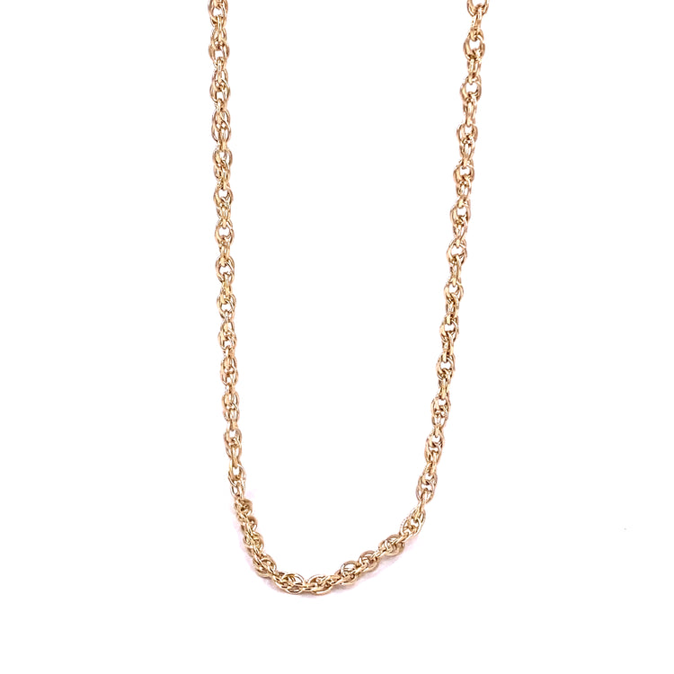 Women’s 9ct Yellow Gold Rope Chain - 24” 12g