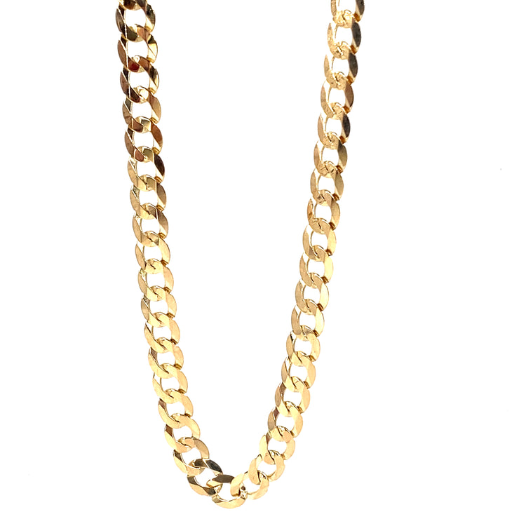 Men’s 9ct Yellow Gold Curb Chain - 14.1g 20”