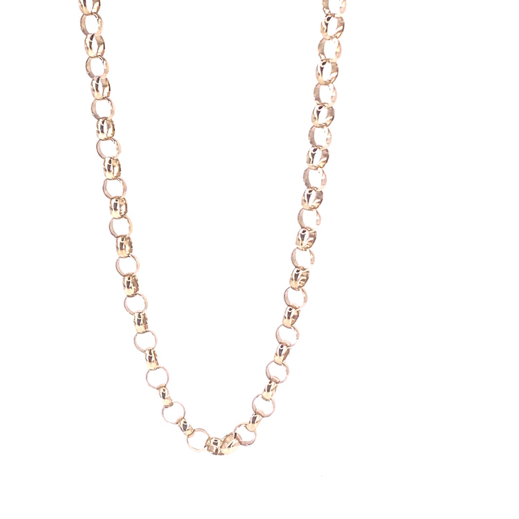 Men’s 9ct Yellow Gold Belcher Chain - 24” 15.8g