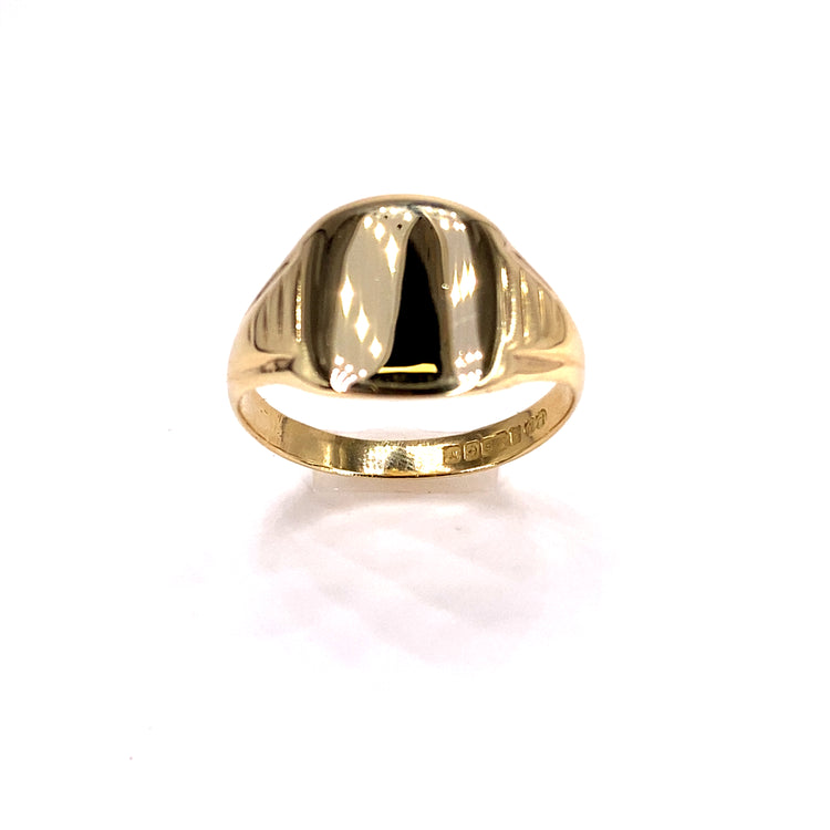 Men’s 9ct Yellow Gold Square Signet Ring - 4g