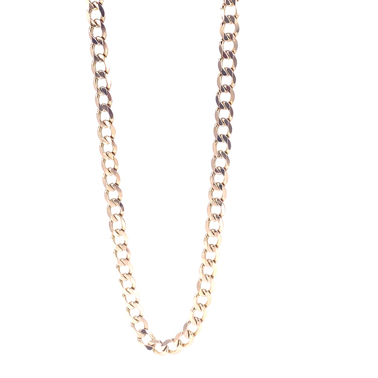 Men’s 9ct Yellow Gold Curb Chain - 16.5g 20”