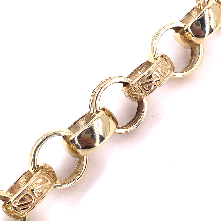 Men’s 9ct Yellow Gold Belcher Bracelet - 42.3G