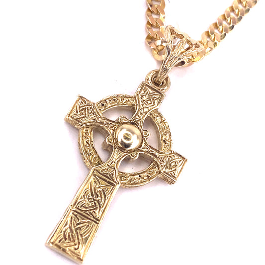 Men’s 9ct Yellow Gold Celtic Cross - 5.4g