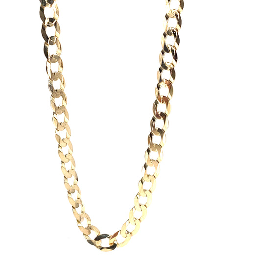 Men’s 9ct Yellow Gold Curb Chain - 26.6g 26”