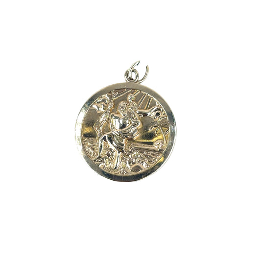 Men’s 9ct Yellow Gold St Christopher Pendant - 5.6g