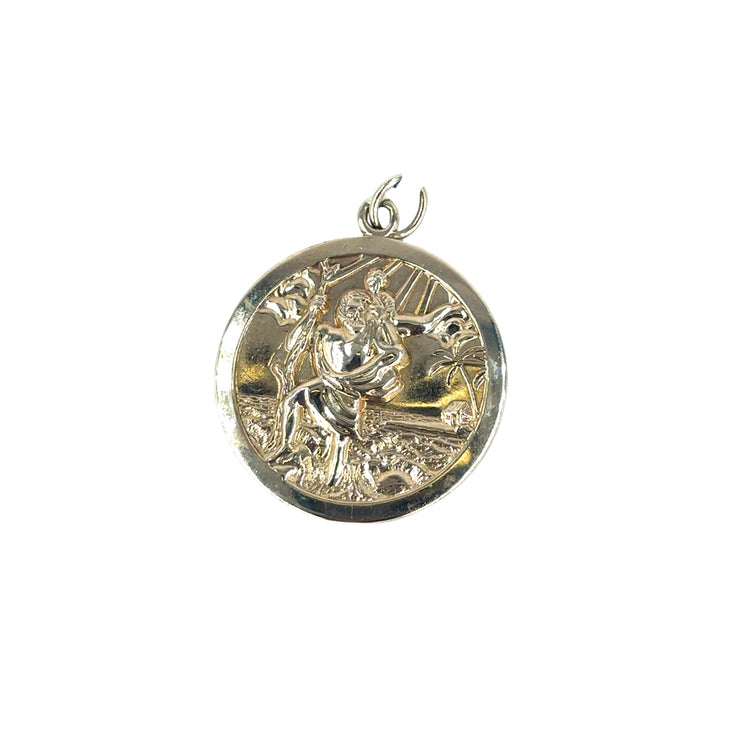 Men’s 9ct Yellow Gold St Christopher Pendant - 5.6g