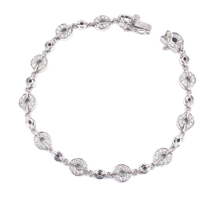 Women’s 14ct White Gold Diamond Bracelet - 0.80ct