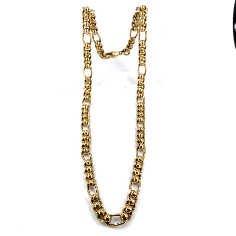 Men’s 9ct Yellow Gold Roller Ball Chain