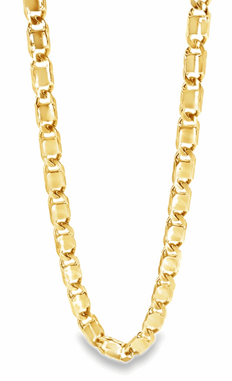 Men’s 9ct Yellow Gold Fancy Anchor Link Chain - 31.3G 22”